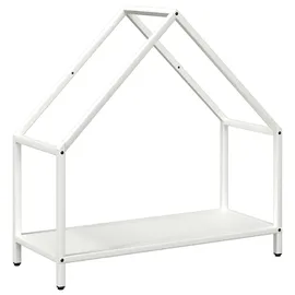 vidaXL Kaminholzregal Kaltgewalzter Stahl 60 x 25 x 60 cm Weiß