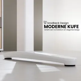 bümö Schreibtisch Buche / Weiß