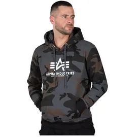 Alpha Industries Basic Camo Kapuzenpullover Black Camo M