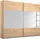 Rauch Schwebetürenschrank Quadra 226 x 230 x 62 cm Beige/Braun