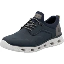 rieker sport RIEKER Herren, Sneaker Schlupfschuh mit modischer Laufsohle 04350, Größe:41 EU, Farbe:Blau - Blau - 41