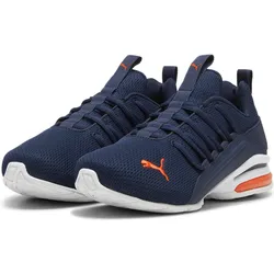 Axelion Mesh Schuhe Jugendliche PUMA Club Navy Flame Flicker White Blue Orange One Size