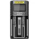 Nitecore UM2 Rundzellen-Ladegerät LiFePO4, LiIon, NiCd, NiMH 10440, 14500, 14650, 16340, 16500, 16650, 17350, 17500, 17650, 18350