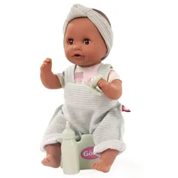 Götz - Sleepy Aquini Mädchen Badebaby ohne Haare mit braunen Schlafaugen, 33cm