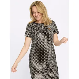 Classic Basics Jerseykleid Shirtkleid Mehrfarbig Braun 44