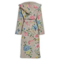 PiP Studio Bademantel Good Evening Bathrobe Khaki S Khaki 100% Cotton, terry velour, 38, Bademantel Damen und Herren Morgenmantel Frottee