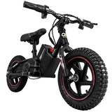 Actionbikes Motors Elektro-Laufrad, 12 Zoll, Kinder-Balance-Bike m. 250 Watt, Scheibenbremsen, 3 Geschwindigkeitsstufen (Rot)
