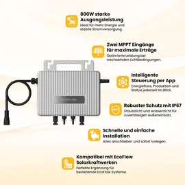 EcoFlow Stream Ultra Balkonkraftwerk 800W inkl. 800W Wechselrichter