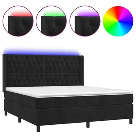 vidaXL Boxspringbett 180 x 200 cm Schwarz