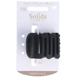 Solida Haarklammer schwarz super flexible medio