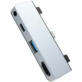 Hyper HD319E-SILBER HyperDrive 4-in-1 USB C Hub Für iPad Pro - 3.5mm Audio, USB-C Power, USB-A 3.0- Silber