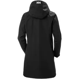 HELLY HANSEN Damen W Long Belfast Jacket, Schwarz, L