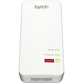 AVM Fritz!Powerline 1240 AX WLAN Set Edition International Extender Kit für Stromnetz bis zu 1.200 Mbit/s, Integriertes WLAN bis 600 Mbit/s, Mesh, Access Point, Schnittstelle auf Italienisch