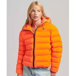 Superdry für Damen. W5011103A Steppjacke Code All Seasons orange (L), Lässig, Recyceltes Polyester, Nachhaltig