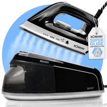 Bomann Bomann® Dampfbügelstation 2400 W 1,2 l Keramik-Bügelsohle schwarz