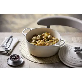 Le Creuset Signature Bräter 24 cm rund meringue