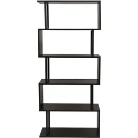 Mendler Bücherregal HWC-A27 Standregal 183 x 80 x 5 cm Dunkelbraun