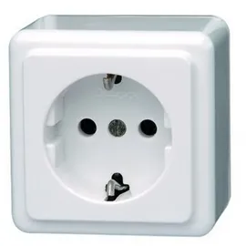 Kopp Schuko-Steckdose Aufputz Arktisweiß 1 St.