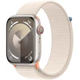 Apple Watch Series 9 GPS + Cellular 45 mm Aluminiumgehäuse polarstern, Sport Loop polarstern One Size