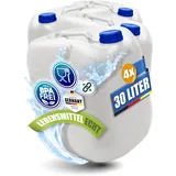 Kosmetex 4X Kanister 30L, Geschmacksneutral, Wasserkanister für Wasser & Getränke | lebensmittelecht & BPA frei, für Outdoor, Camping, Haushalt & Gewerbe | Made in Germany