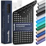 Homerella homerella® Badewannenmatte rutschfest 88x39cm, INKL. HAKEN, Rutschfeste Badematte BPA frei, Duschmatte rutschfest, Antirutschmatte Badewanne, Rutschmatte Badewanne, schimmelresistent&maschinenwaschbar