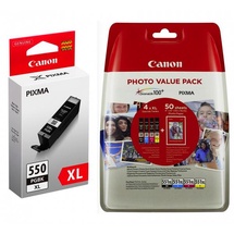 Canon PGI-550XL pigmentiertes schwarz + CLI-551XL CMYK