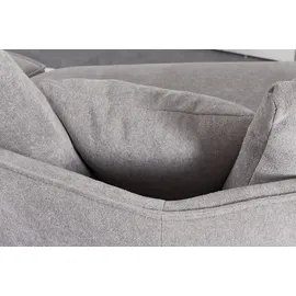 KAWOLA Sofa GARBO Designsofa Stoff grau