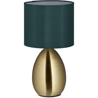 Relaxdays Nachttischlampe Touch dimmbar, moderne Touch Lampe, 3 Stufen,