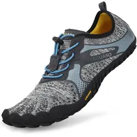 SAGUARO Barfuss Schuhe Damen Barfußschuhe Herren Zehenschuhe rutschfest Atmungsaktive Barefoot Shoes Indoor & Outdoor Barfussschuhe mit Breiter Zehenbox & Zero Drop Solhe, Upgrade Grau, 40 EU - 40 EU
