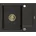 Enzo Granitspüle 576 x 465 mm Schwarz/Gold metallisch