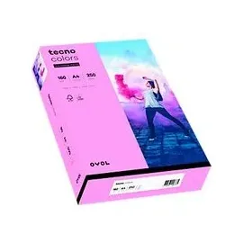 Inapa tecno colors A4 160 g/m2 250 Blatt rosa