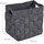 Relaxdays Aufbewahrungskorb 2er Set faltbare Regalbox 30 x 30 x 24 cm grau