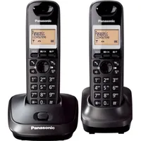 Panasonic KX-TG2512FXT, DECT-Telefon, Freisprecheinrichtung, 50 Eintragungen, Anrufer-Identifikation, Schwarz -
