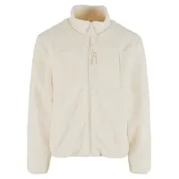 URBAN CLASSICS Teddy With Stand Up Collar Jacke White