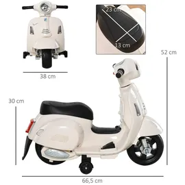 Homcom Vespa Elektro Kindermotorrad weiß (nicht verfügbar)