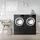 ML-Design Doppel Waschmaschinen Untergestell mit 2 Schubladen, Schwarz, 128x53,5x31,5 cm