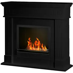 Divina Fire Cambridged Bioethanol Biokamin Holz Biokamin Schwarz 110x37x102h