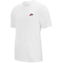 Nike Club T-Shirt White/Black/University Red S