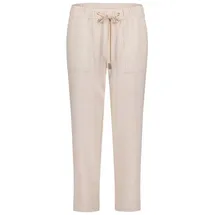 Betty & Co Stoffhose Gerade Taupe/Cream 38