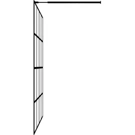 vidaXL Duschwand für Walk-in Dusche Klares Sicherheitsglas 80x195 cm