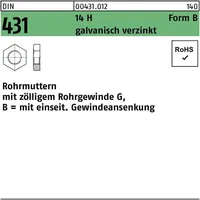Industrial Quality Supplies DIN 431 Rohrmutter 14 H BG