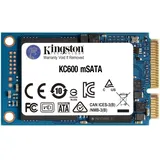 Kingston KC600 SSD 256GB SATA3 mSATA - SKC600MS/256G 256 GB mSATA Drive Only