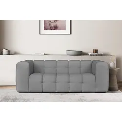 3-Sitzer "TALISHA", grau, B:229cm H:75cm T:110cm, 100% Polyester, LEGER HOME BY LENA GERCKE, Sofas, moderne Steppung, hoher Sitzkomfort