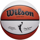 Wilson Basketball WNBA OFFICIAL GAME BALL, Indoor, Leder, Größe: 6, Braun/Weiß