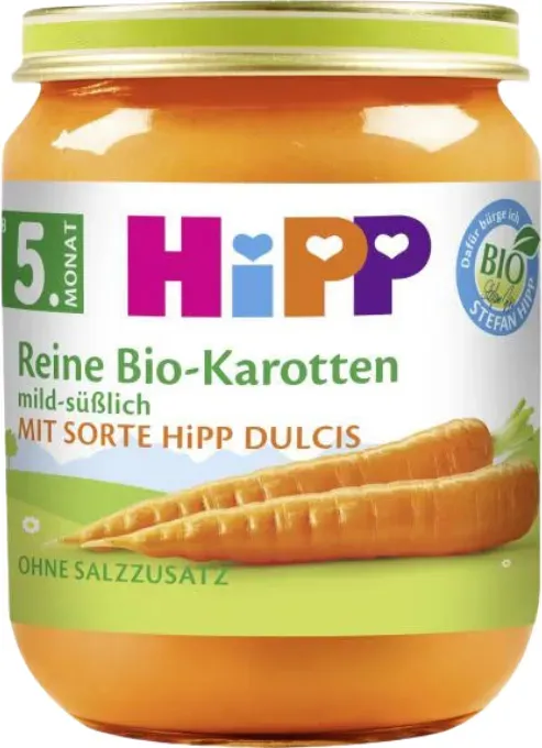 Hipp Reines Bio-Karottenpüree (Geeignet ab 5 Monaten) 125 g