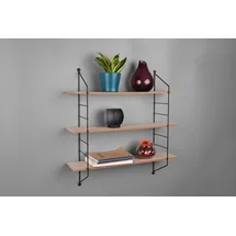 Mirrors and More Wandregal Clara 62 x 14,5 x 60 cm Braun/Schwarz