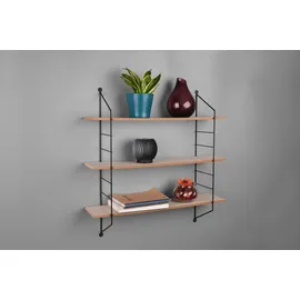 Mirrors and More Wandregal Clara 62 x 14,5 x 60 cm Braun/Schwarz