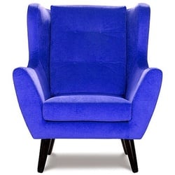 JVmoebel Sessel, Sessel Club Lounge Designer Stuhl Polster Sofa 1 Sitzer Relax Fernseh Gelb Neu blau