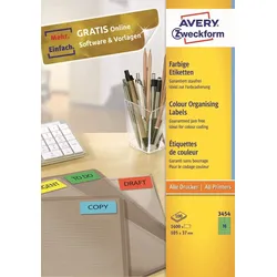Avery Zweckform Universal-Etiketten 105x37mm grün 100 Blatt/1600 Etiketten