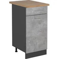 Vicco Vicco, Küchenunterschrank R-Line, 40 cm, AP Eiche